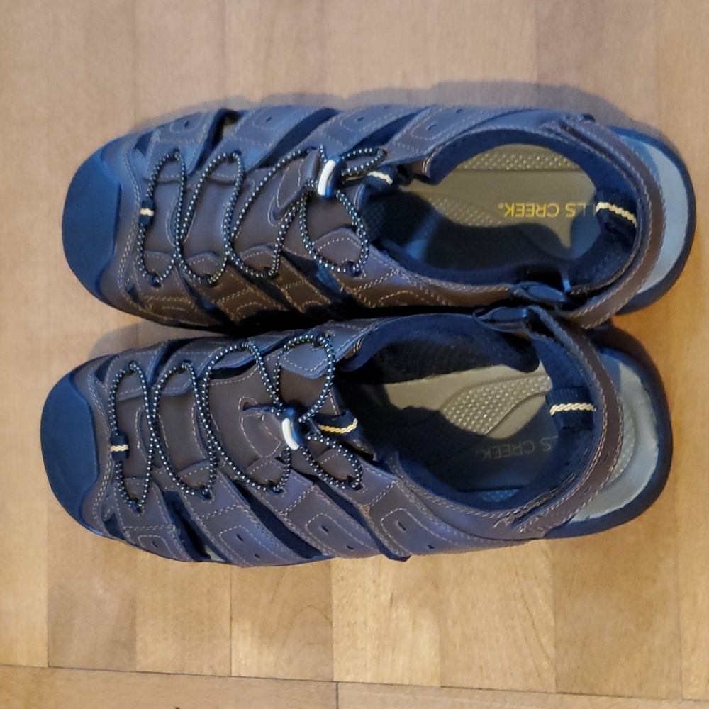 Mens Falls Creek Sportsman Active Wear Sandals Size 13 Hiking Canoeing NWT